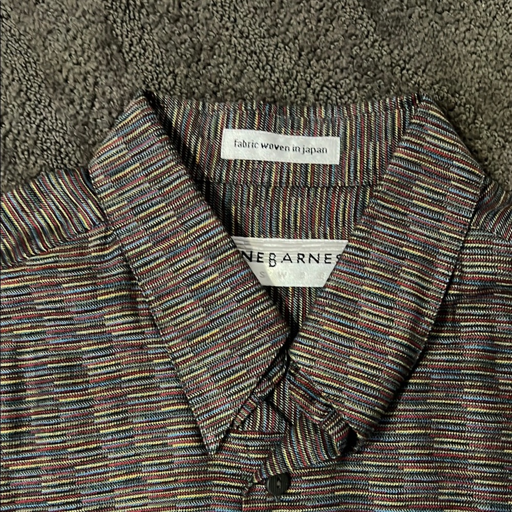 Banana Republic Black and Gray Casual Button Down Shirt